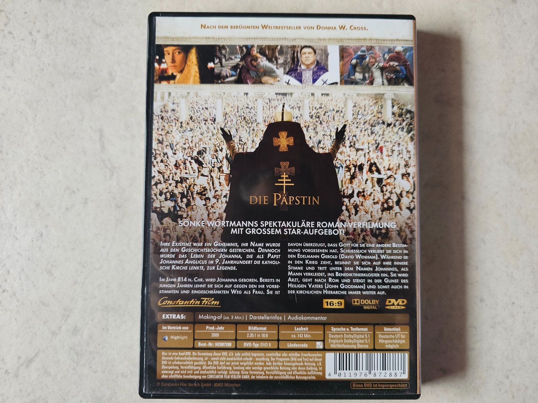 Alle DVDs: Die Päpstin – Gebraucht aus Schneisingen von backstore24 1