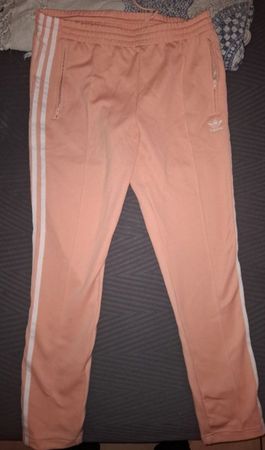 Pantaloni Adidas vintage pesca, taglia M, ottime condiz.