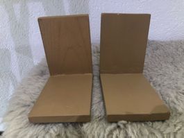 Paire serre-livres en bois, accessoire déco pour la maison!