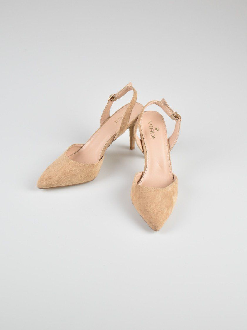 Scarpe da donna: Verde Slingback Pumps Gr.39, Wildleder-Optik, beige – Nuovo (secondo la descrizione) da Nürensdorf venduto da 2ND_STORY 2