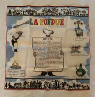 Taschentuch - La Fondue ±1960 ab Fr. 5.- / Guter Zustand