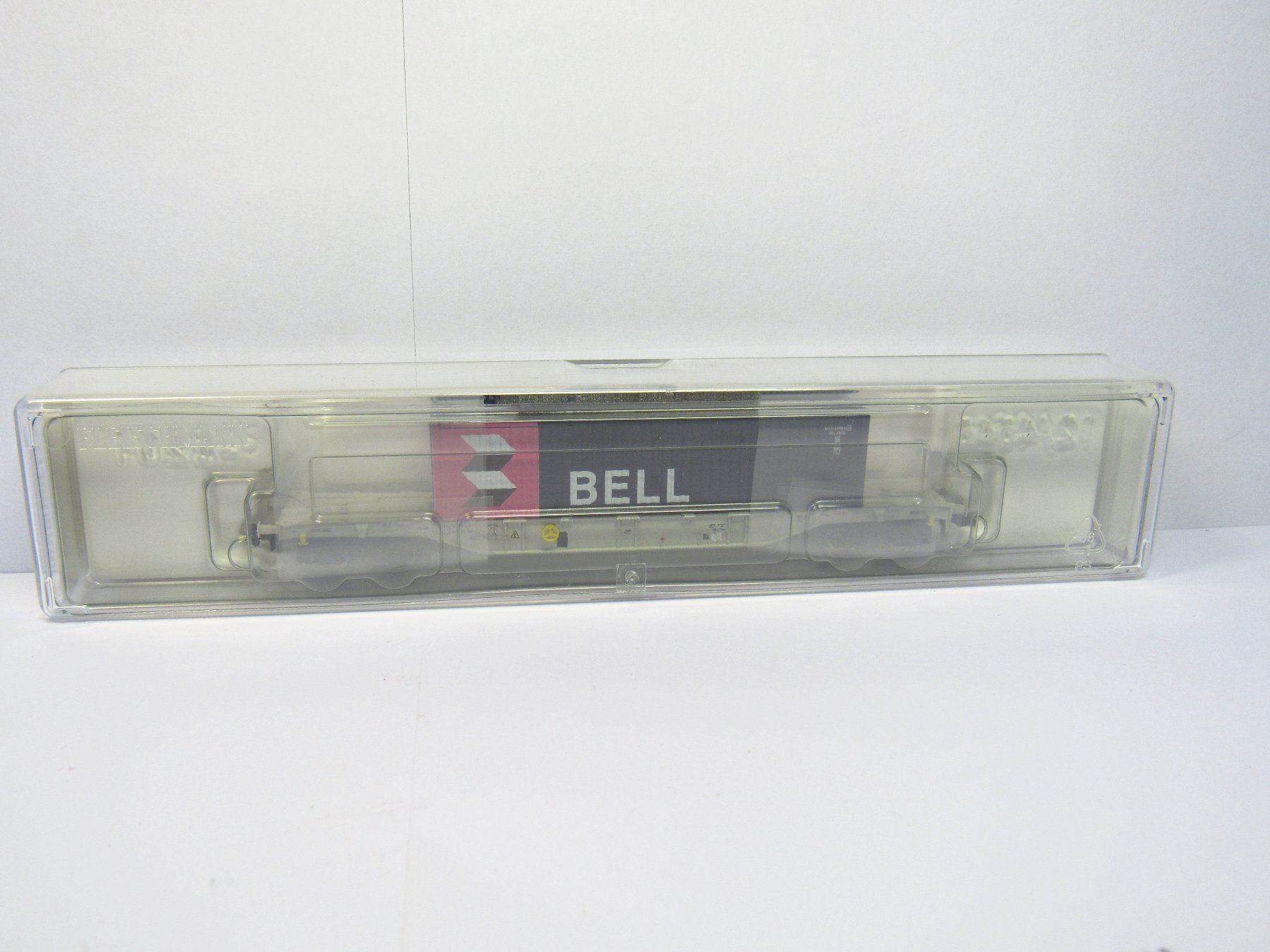 Fleischmann Modellini di ferrovie: Fleischmann 825208K SBB Sgns Containerwagen "Bell" EP IV-V – Nuovo e nell'imballaggio originale da Langenthal venduto da pc-s1 3