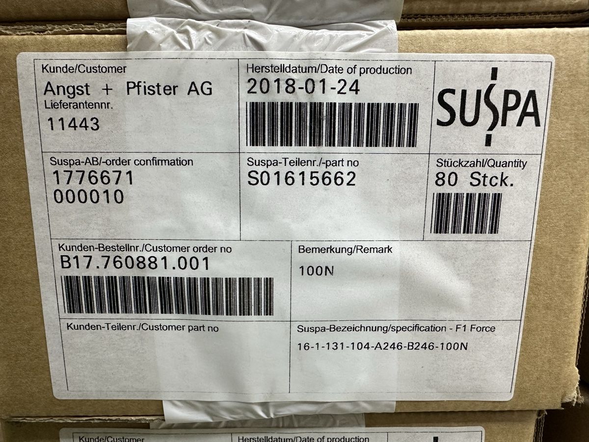 Tutti pezzi di ricambio auto: 2x Gasfeder Suspa 100N Neu – Nuovo (secondo la descrizione) da Schwende venduto da weesli 6