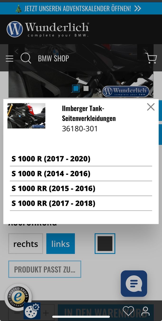 Tutti i ricambio per moto: Ilmberger Carbon Tankverkleidungen Links – Nuovo e nell'imballaggio originale da Stans venduto da MichJackson 2