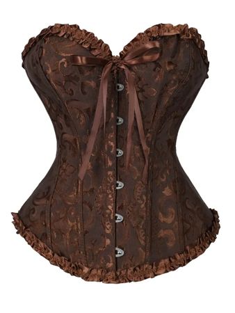 Braunes Korsett Gothic/Mittelalter/Steampunk Gr M *neu*