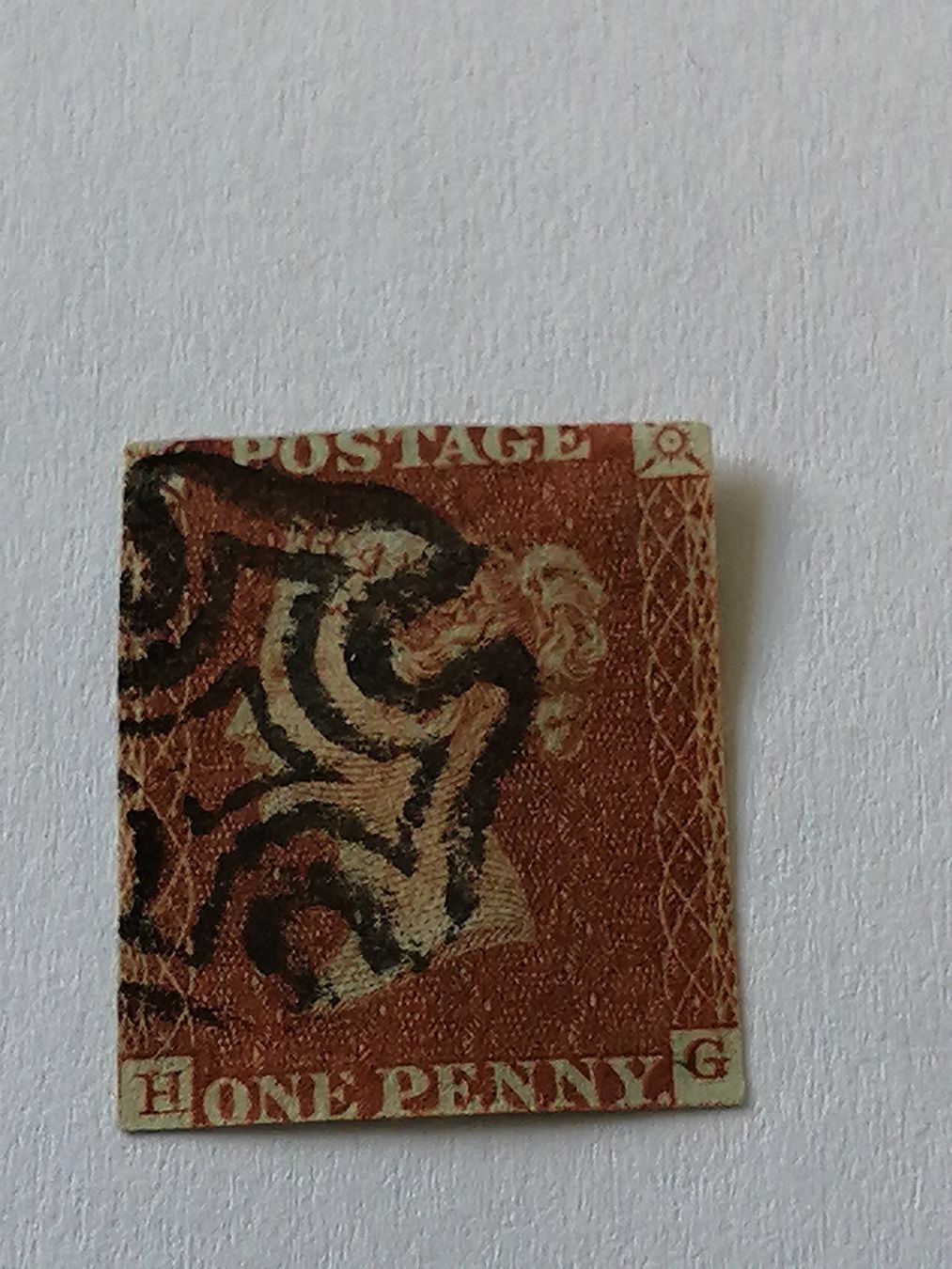 Alle Briefmarken: One Penny Red 1841  – Gebraucht aus Happerswil von tschergi