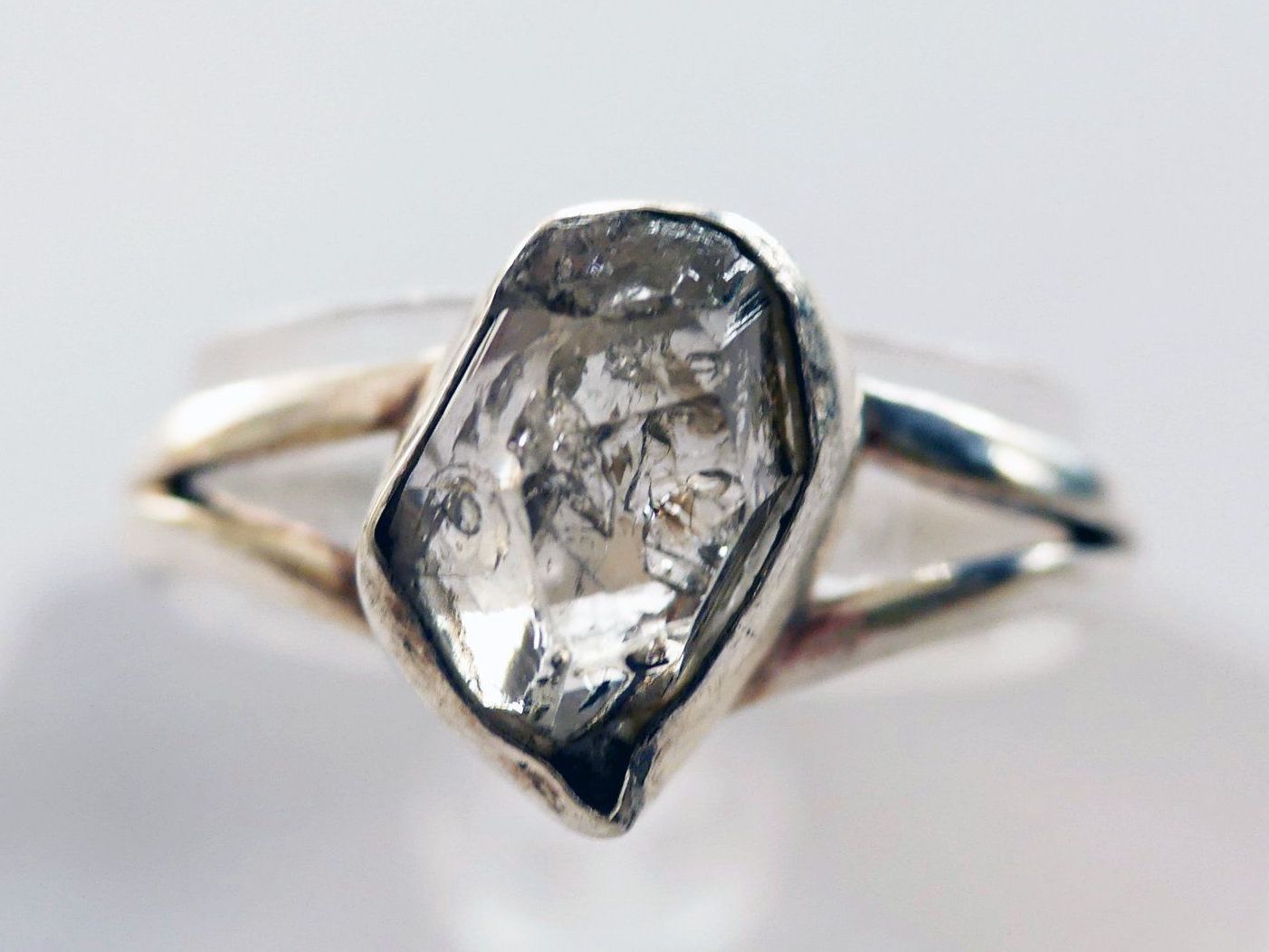 Anelli: Ring Silber 925 mit Herkimer-Diamant – Nuovo e nell'imballaggio originale da Matten b. Interlaken venduto da kero71