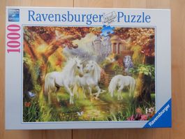 Puzzle "Einhörner im Herbst"