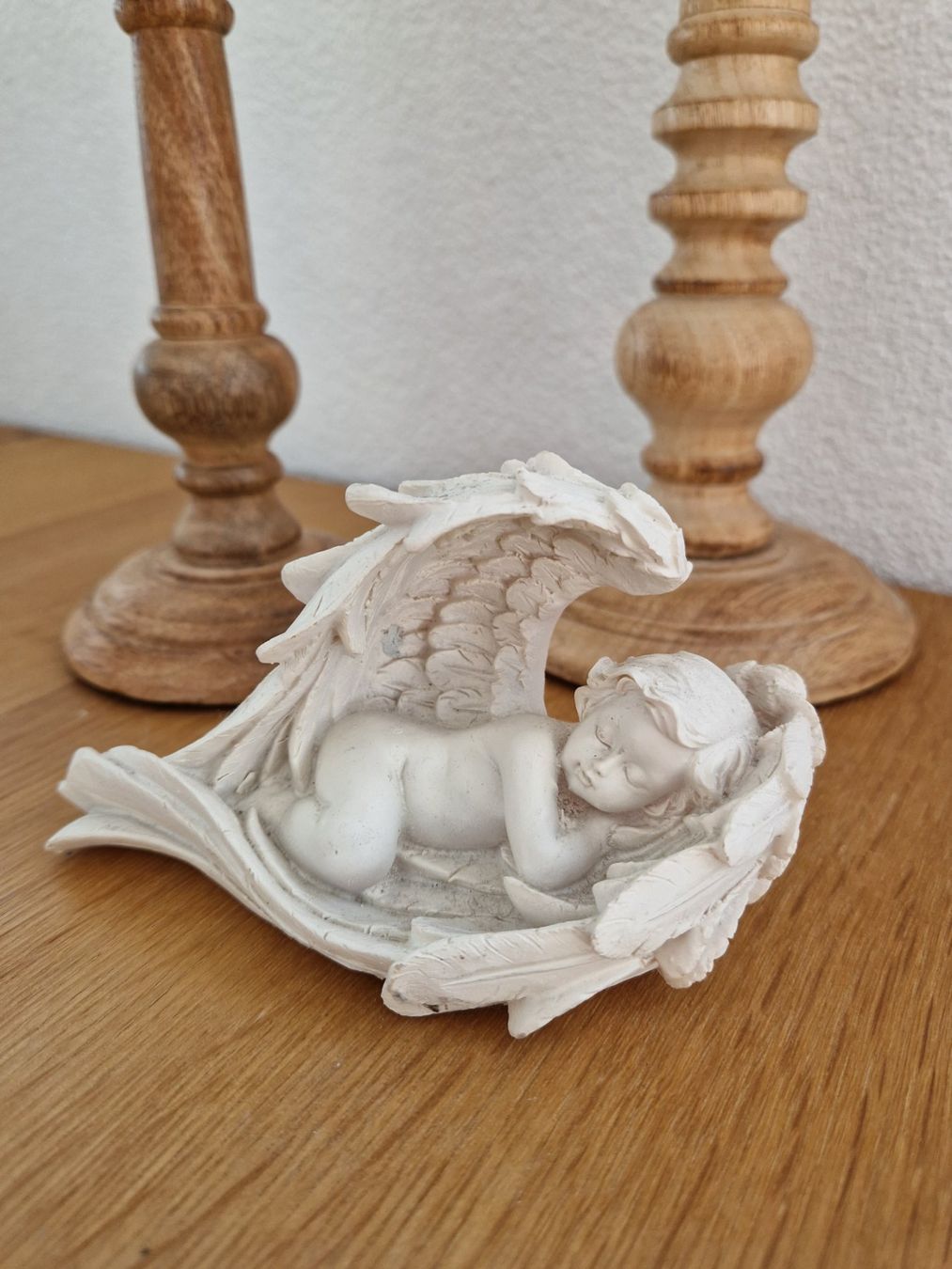 Statuette: Engel schlafend,grosse Engelsflügel – Usato da Siblingen venduto da Vany_McDougall 2