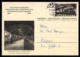 100 Jahre Eisenbahn, Bahnhof mit Bahn-Po