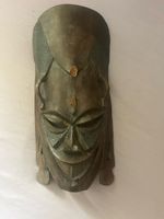Holzmaske Dekoration Handgeschnitzt ca. 45cm L Ethnisch