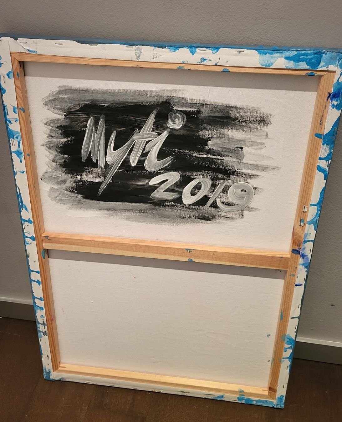Gemälde: Originalgemälde Leinwand Bild Kunst Blau – Gebraucht aus Zürich von TurtleRain 1