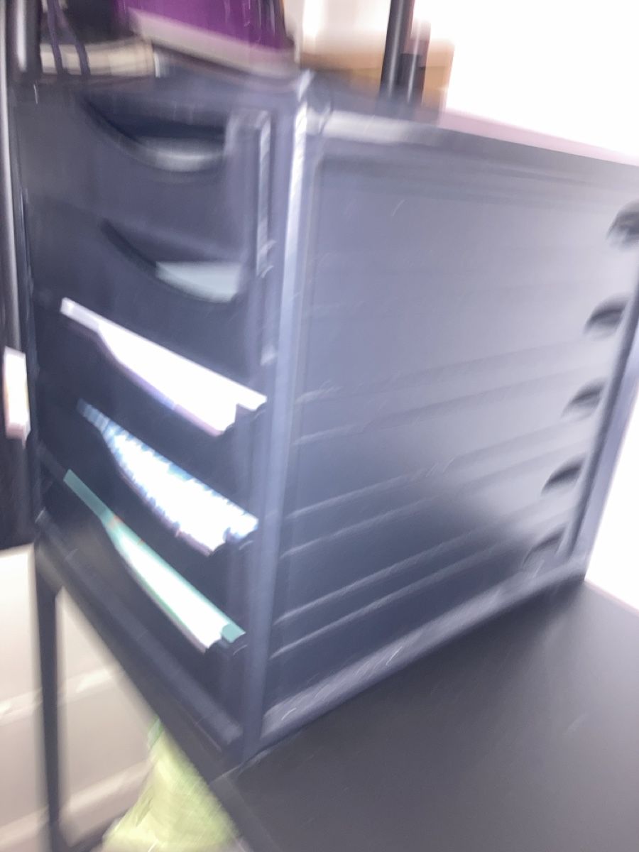 Raccoglitori: Desktop Drawer Unit 5 Drawers Black Plastic  – Usato da Zürich venduto da sele_x 1