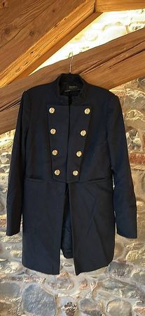 Mantel Navyblau Grösse M Zara