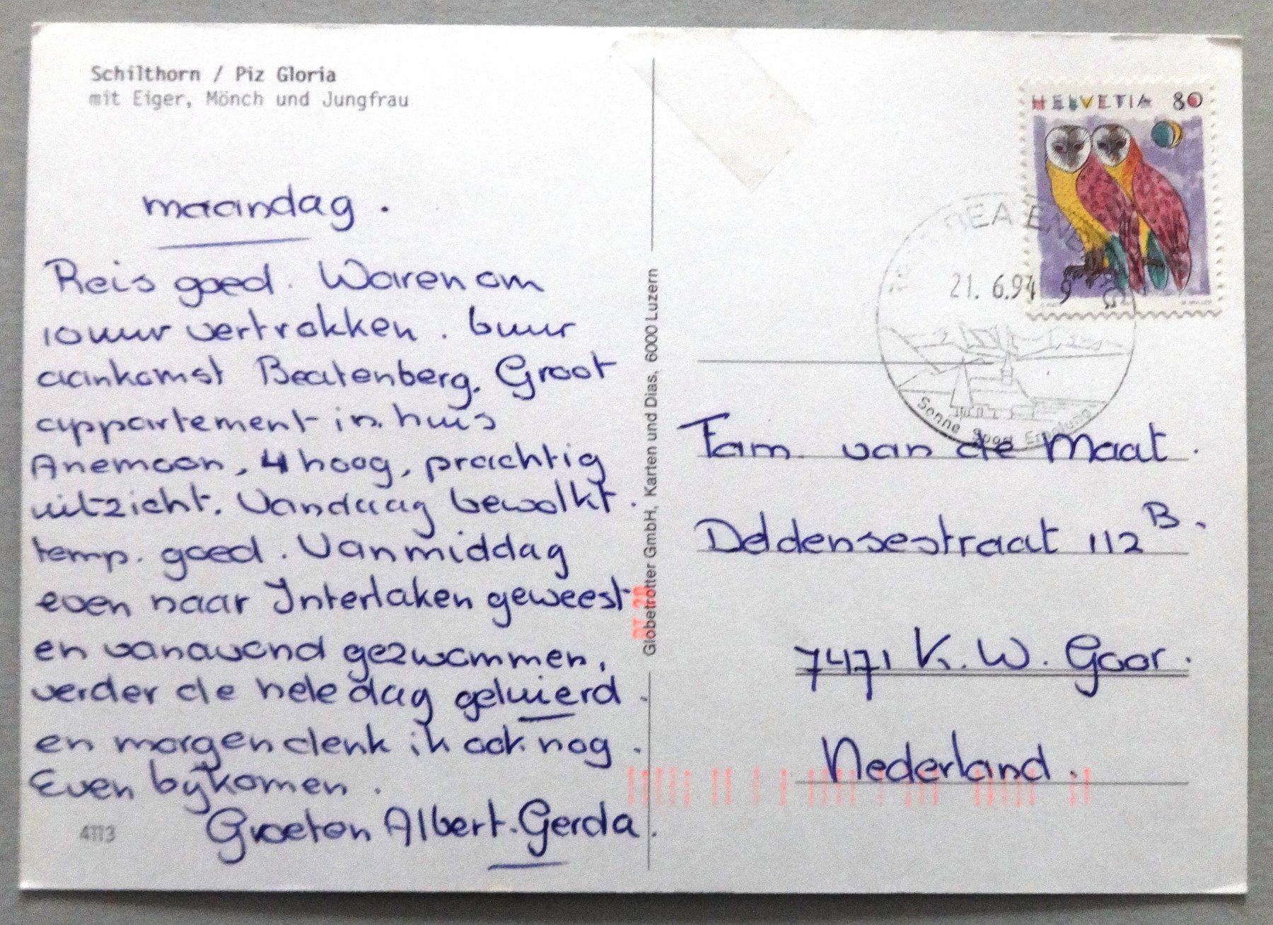 Cartoline postali: Schilthorn / Piz Gloria – Difettoso da Fétigny venduto da Billy2miny 1