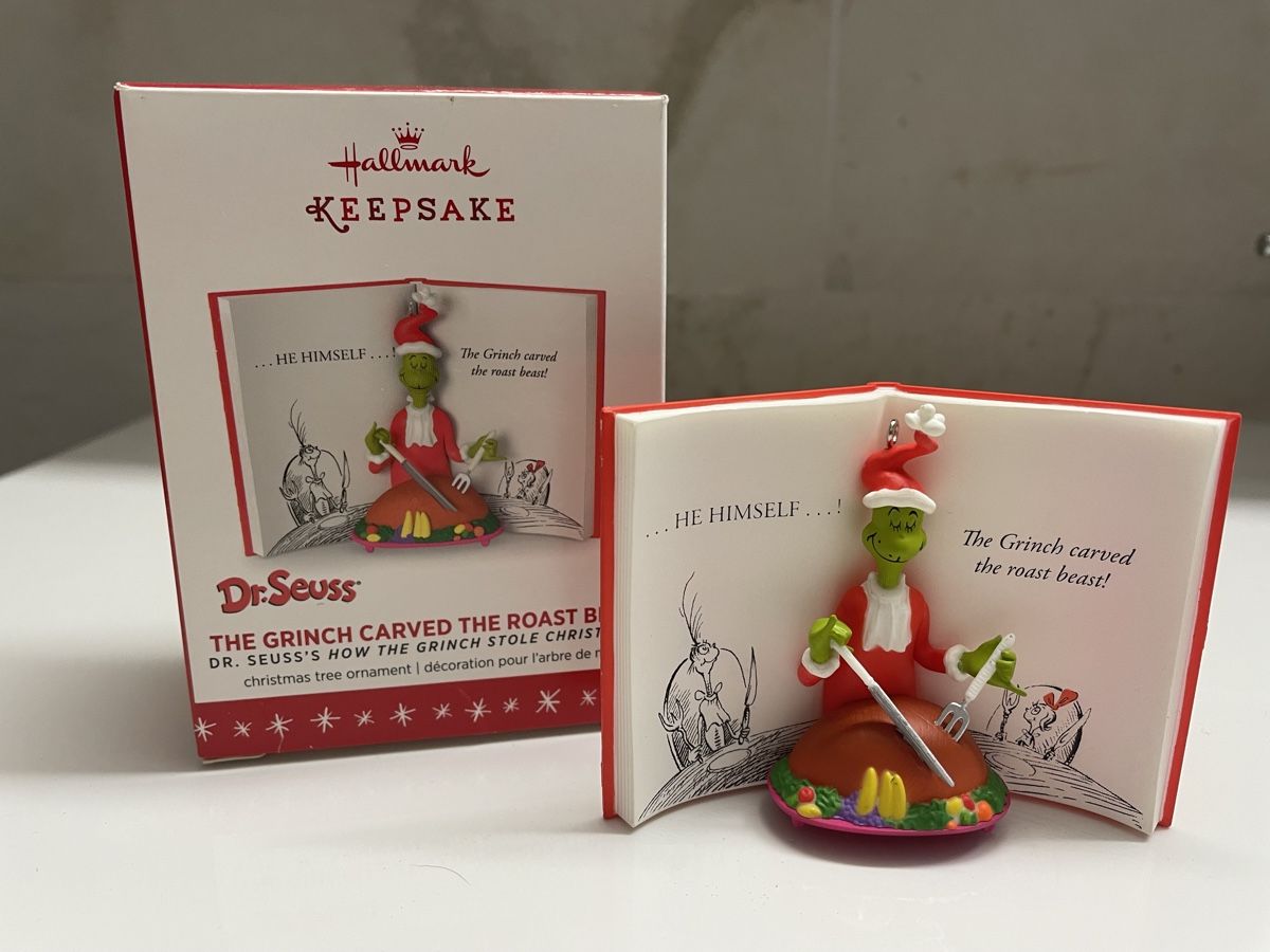 Tutte le decorazioni: Hallmark Keepsake Grinch Ornament 2015, New in Box – Nuovo e nell'imballaggio originale da Buttikon SZ venduto da trzurigo