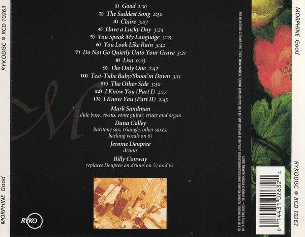 CD: Morphine – Good - Vergriffene Original 1993! - a – Usato da Brittnau venduto da Zibu 1