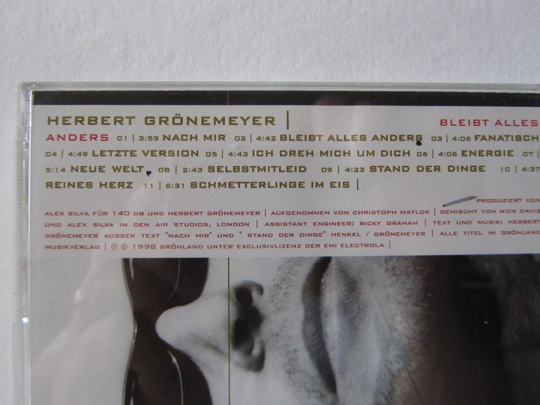 CD: Herbert Grönemeyer, CD, bleibt alles anders – Usato da Weiningen ZH venduto da dietsch57 2