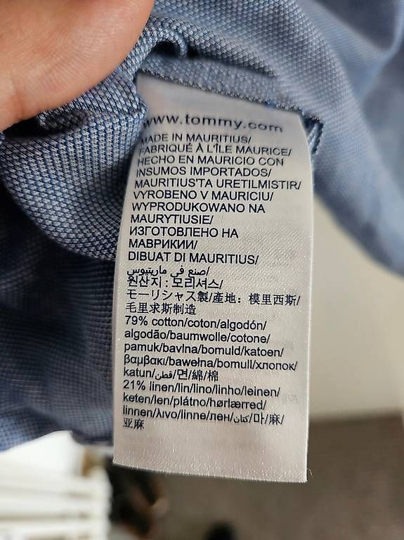 Camicie: Hemd Tommy Hilfiger Blau M – Usato da Basel venduto da nav_h662 1