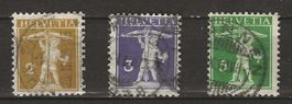 Schweiz 1909  Z 117-119