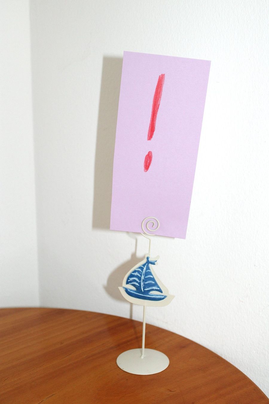 Wandhalterungen: Fotohalter / Memohalter mit Segelboot-Motiv. – Gebraucht aus Locarno von fripui 1