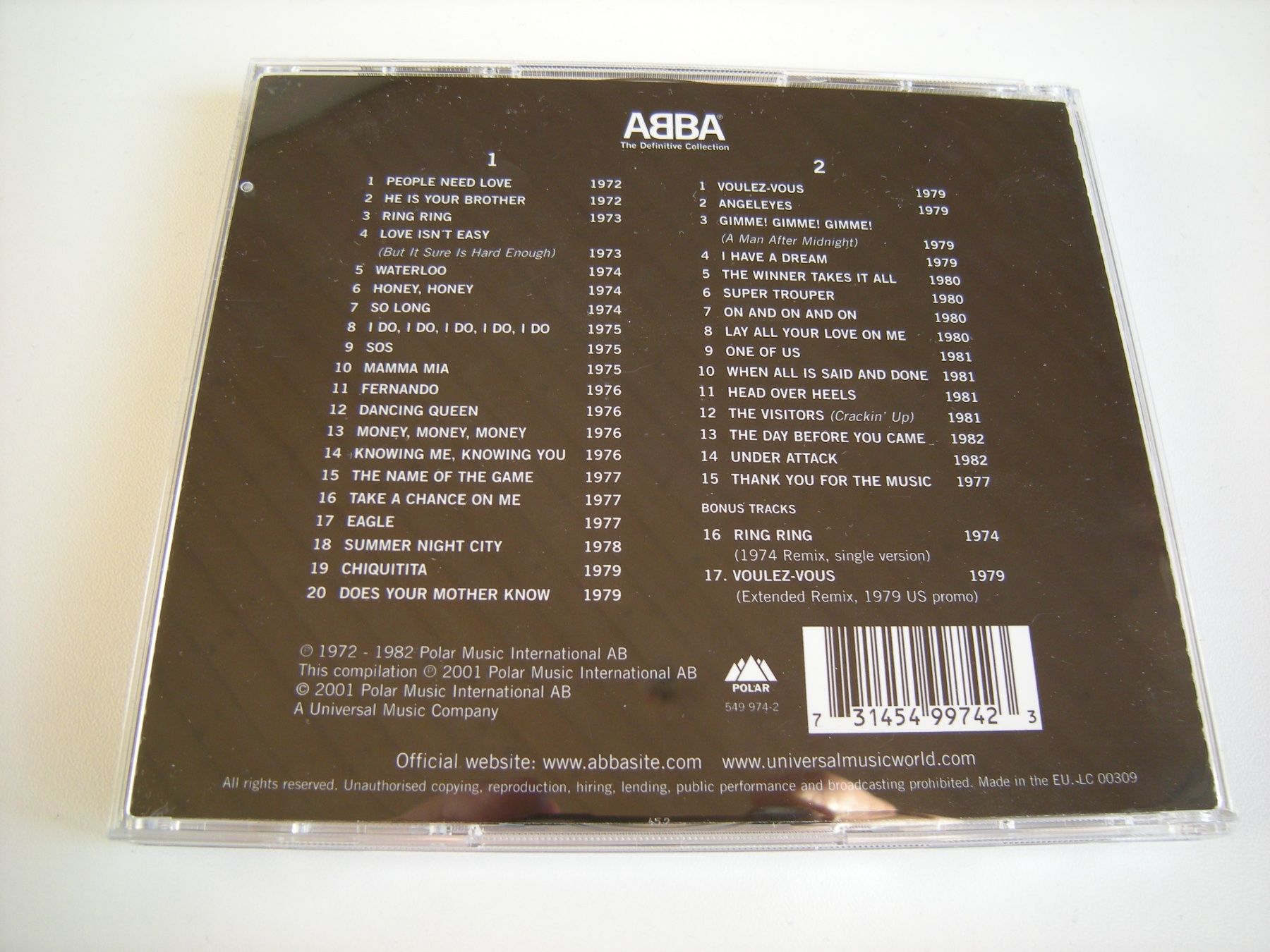 CDs: ABBA - The Definitiv Collection – Neu (gemäss Beschreibung) aus Basel von Ceebee62 1