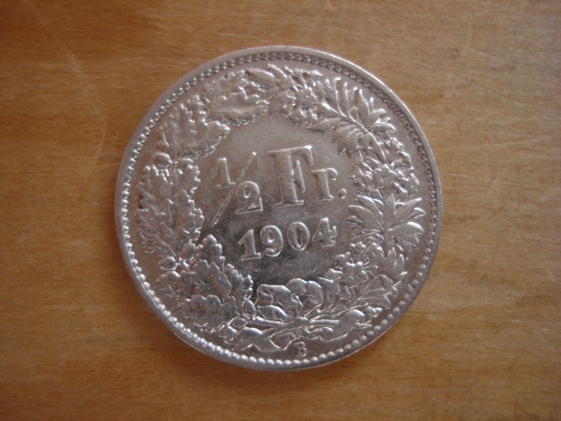 Tutti le monete: (C1) 1/2 Franken 1904 VZ- – Usato da Erlach venduto da Net-Coins