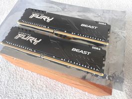 RAM 64GB (2x32GB) Kingston FURY Beast DDR4 RAM - 3600MHz TOP