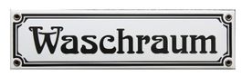 Emailschild - Waschraum