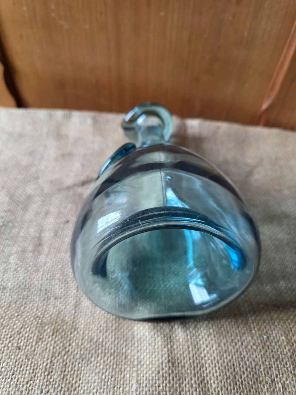 Caraffe: blaue Glas Flasche Karaffe mit Ausschank Rille – Usato da Walterswil BE venduto da Lonitti 5