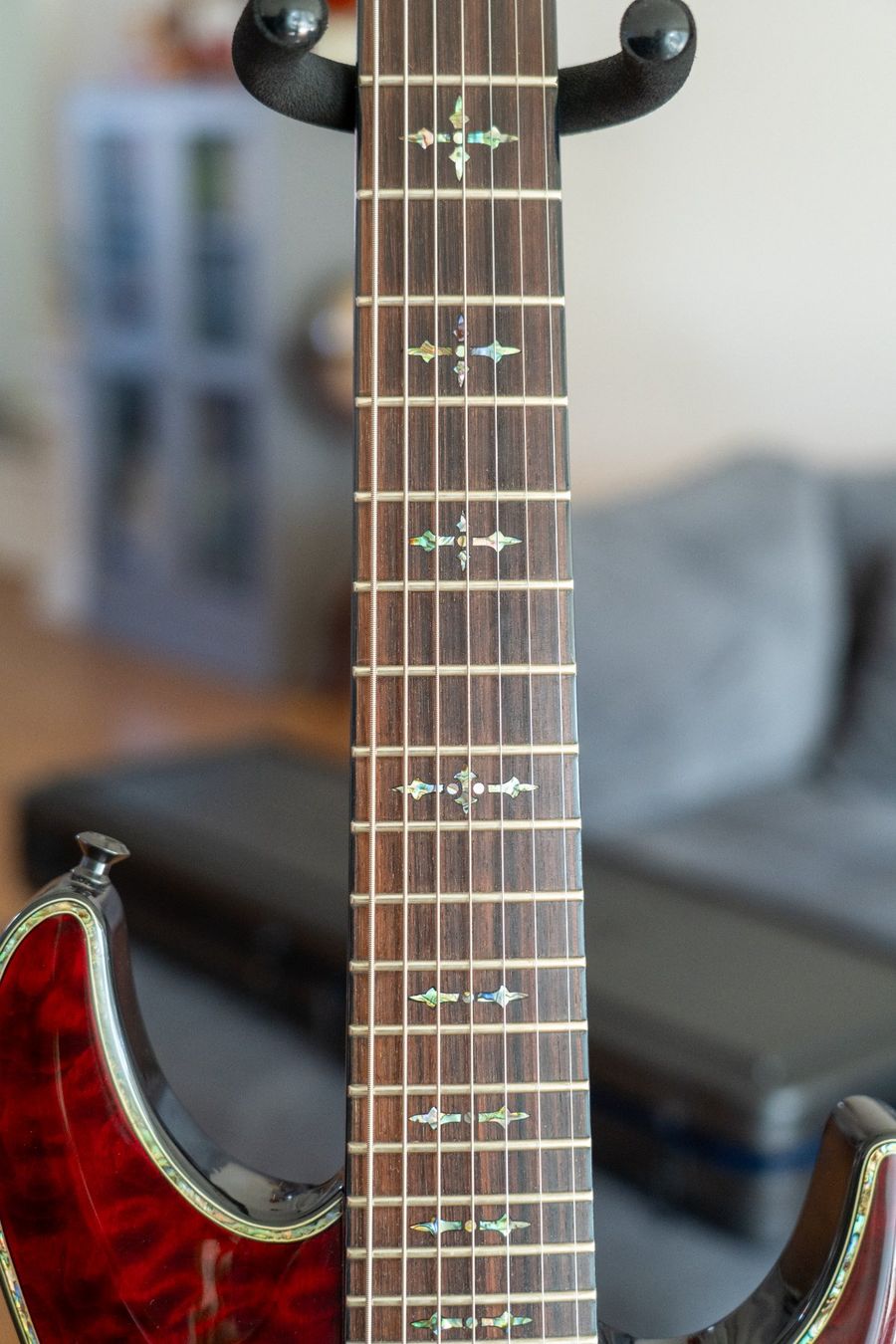 Schecter Strumenti musicali: Schecter Hellraiser C-7 7-String in Black Cherry – Usato da Winterthur venduto da BuriCaliskan 2