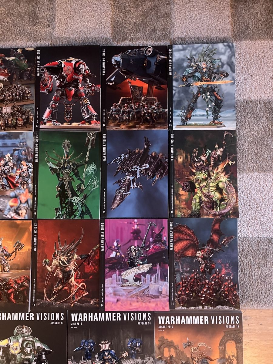 Bücher: Warhammer Vision Ausgabe 1-19 Games Workshop Tapletop – Gebraucht aus Lauterbrunnen von jul_5jfm 2