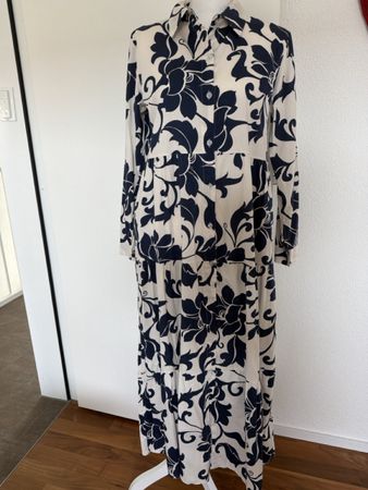 Teaumhaftes Baumwoll Maxi Kleid Gr. 36/S