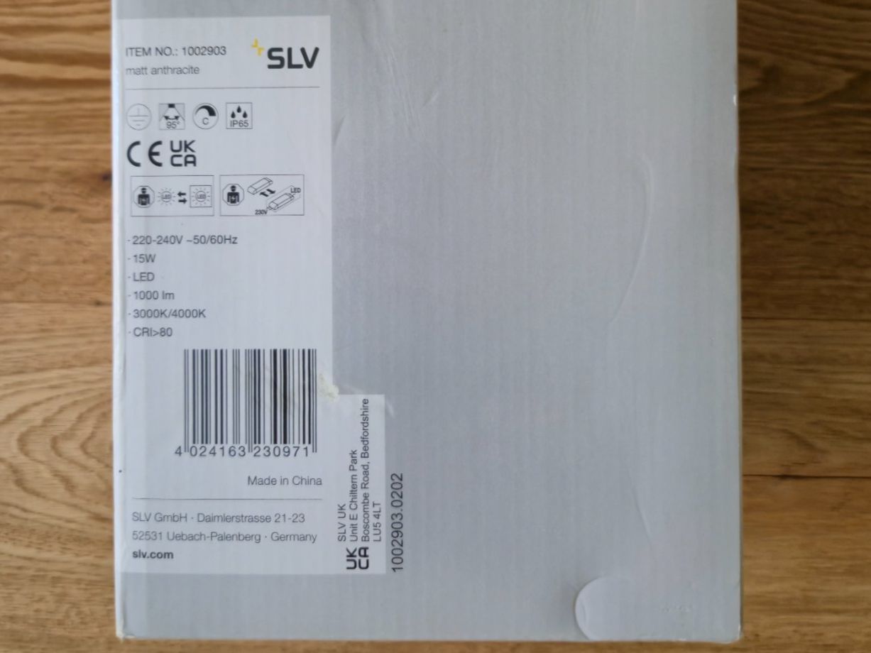 Lampade: SLV Eskina Aussenwand LED-Spot anthrazit – Nuovo e nell'imballaggio originale da Schänis venduto da DaveK88 2