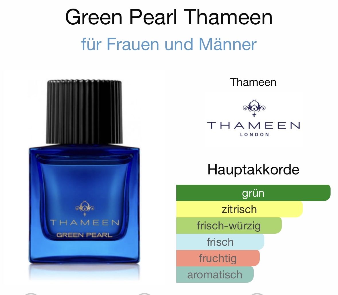 Profumi & Eau de Toilette: THAMEEN GREEN PEARL - 2ML Probe – Nuovo (secondo la descrizione) da Düdingen venduto da parfum_tester 1