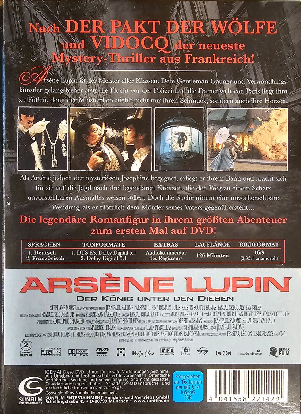 Tutti i DVDs: Arsène Lupin – Usato da Wahlen b. Laufen venduto da Cg10 1