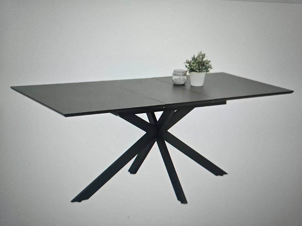 Tables: Table à manger en verre gris extensible  Comme neuve – D'occasion à Prangins par MagicPierre1 3