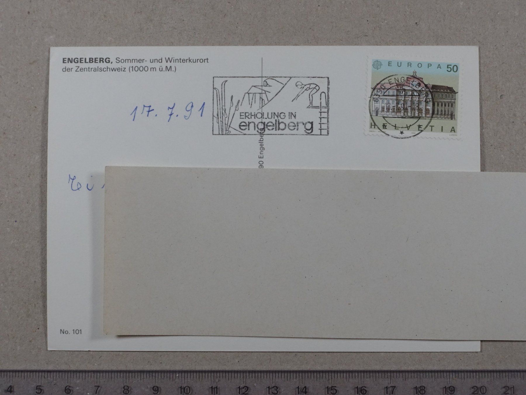 Cartes postales: Engelberg, 1991 – D'occasion à Lenzburg par fh1 1