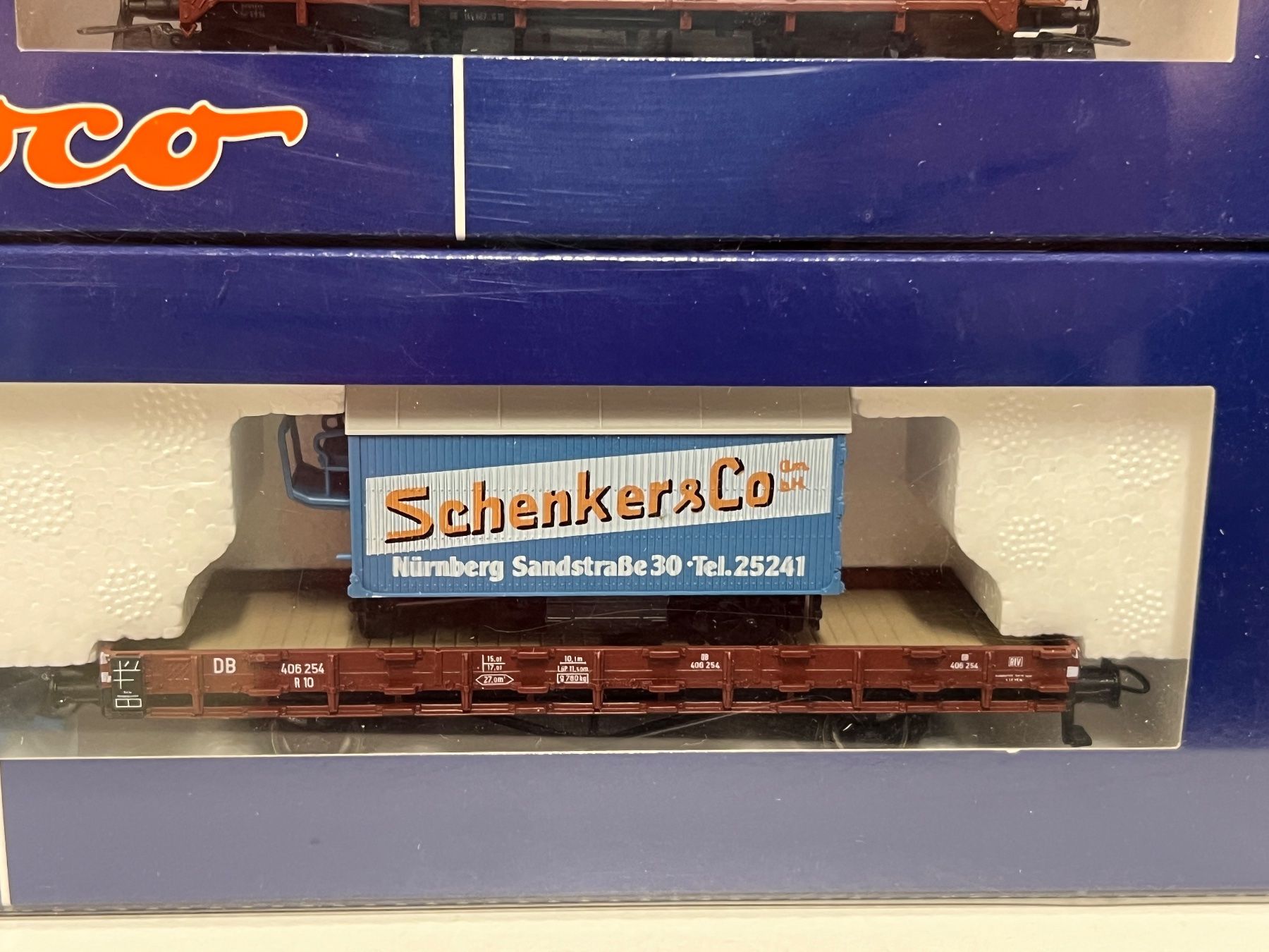 Roco Modellini di ferrovie: Roco 45955 DB Schenker & Co  H0 DC – Nuovo e nell'imballaggio originale da Neuenhof venduto da ludovicco 1