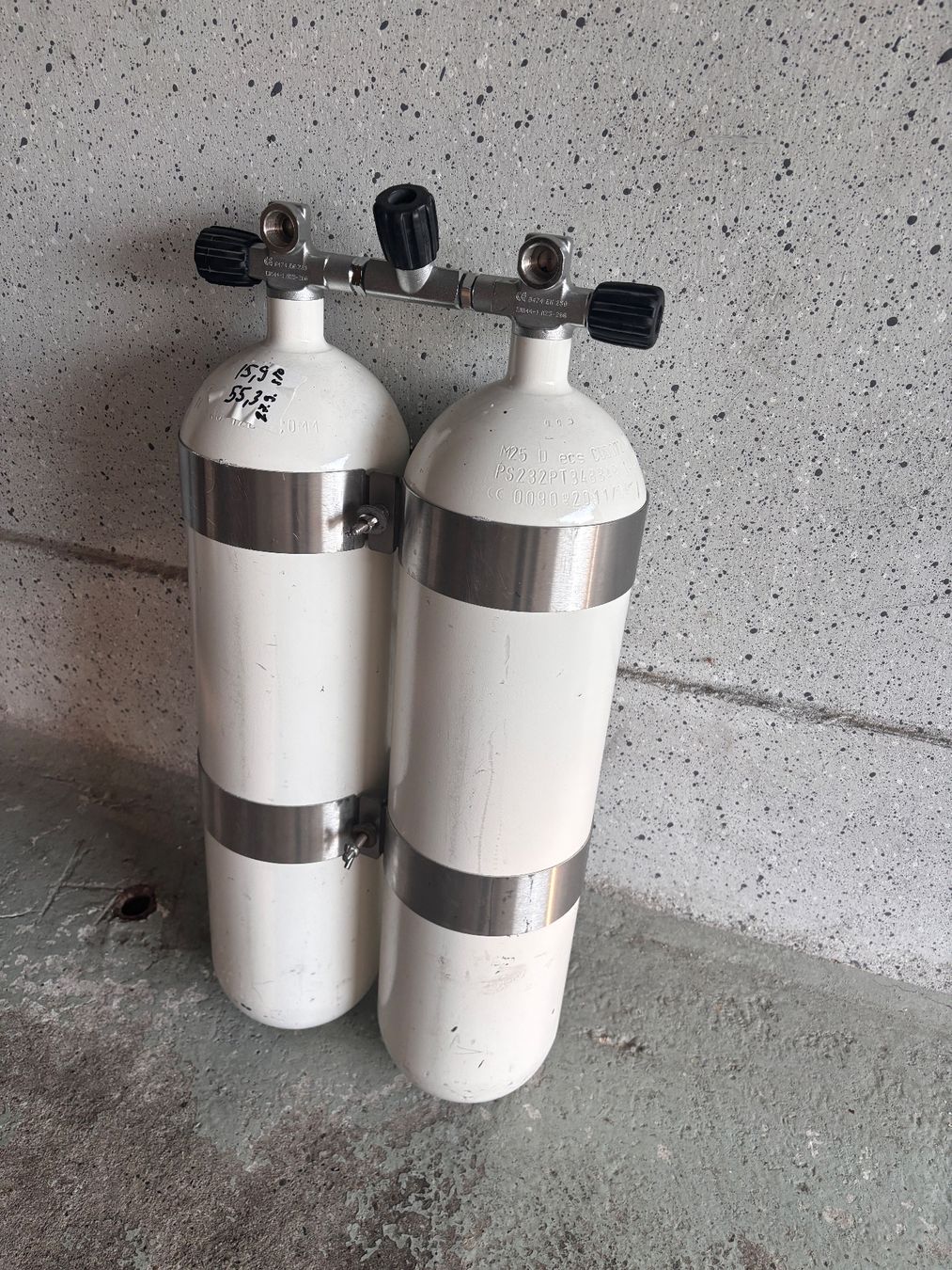 Bombole da sub: Doppel 12l - DIR Doppelgerät - TMX 16/55 – Usato da Amriswil venduto da Bartender