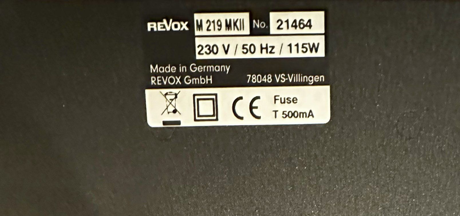 Revox Amplificatori: Revox M219 Room Amplifier – Usato da Schönenberg ZH venduto da Satspezie 4