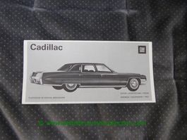 Cadillac Modellprogramm 1971/03 deutsch/französisch GM-Biel
