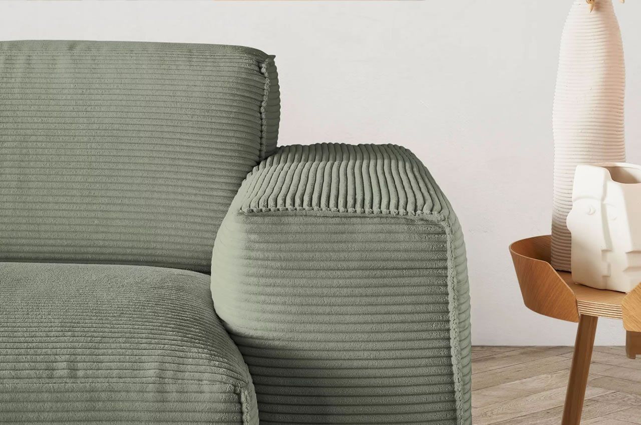Sofas: Ecksofa Eastport in Cord turtle links – Neu und originalverpackt aus Bischofszell von deluxe-moebel 2