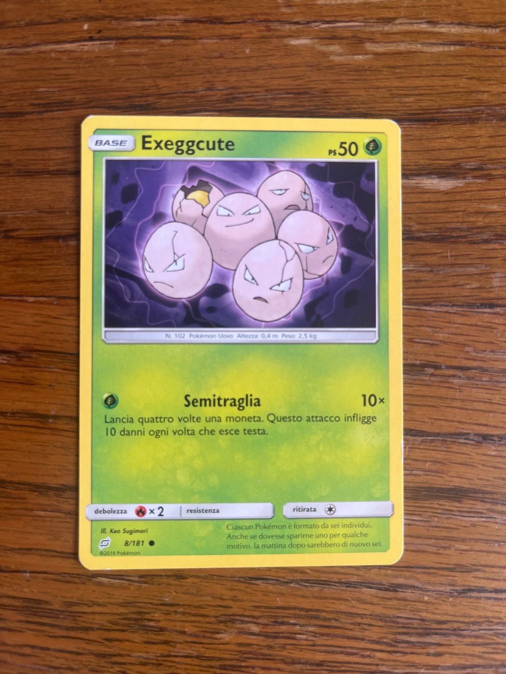 Pokémon Sammelbilder & Trading cards: Carte Pokemon Exeggcute - Team Up - IT – Gebraucht aus Vernayaz von Darkfrost