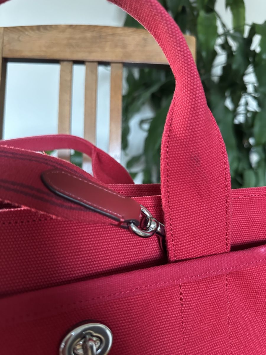 Coach Borse da donna: COACH Shopper "Cargo Tote" rot – Nuovo (secondo la descrizione) da Winterthur venduto da yosushi 7