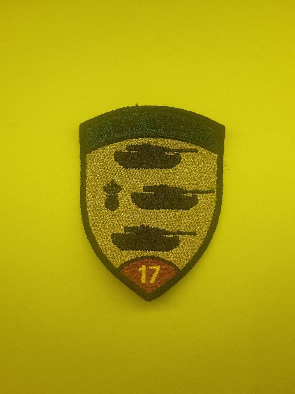 Schweizer Armee Plaketten & Abzeichen: BADGE ECUSSON MILITAIRE SUISSE BAT CHARS 17 – Neu (gemäss Beschreibung) aus Domdidier von baumeyer-seb