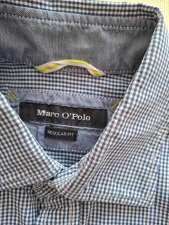 Hemd S Neuwertig Marc O'Polo Blau-Weiss