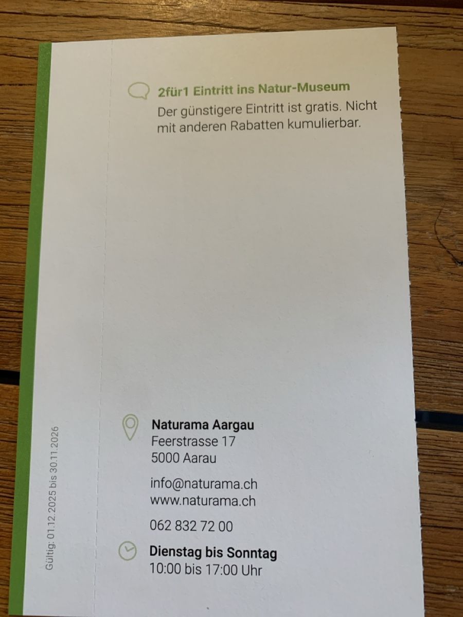 Buoni: 2für1 Naturama Gutschein – Nuovo e nell'imballaggio originale da Attelwil venduto da TaraLee 1