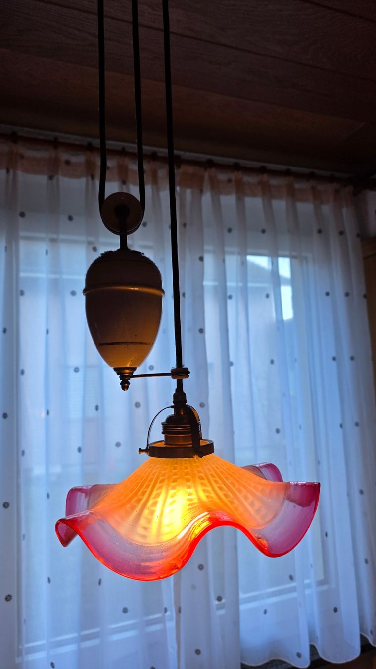 Lustres & lampes de plafonds: antike Hängezuglampe – D'occasion à Ehrendingen par leo875 1