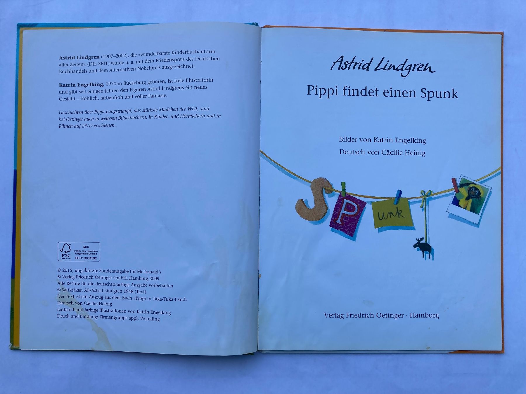 Bücher: Pippi findet einen Spunk - Astrid Lindgren – Gebraucht aus Bubendorf von Alpenheidi 3